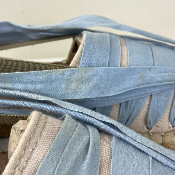 Anthropologie x Naguisa Ribbon Lace-Up Espadrilles Bohemian Sandals Shoes - Picture 8 of 10